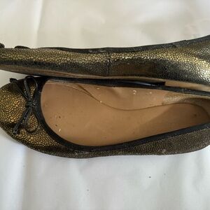 Banana Republic Metallic Copper Ballet Flats